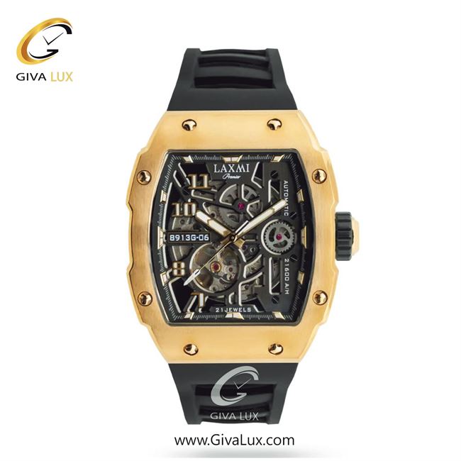 ساعت مچی اورجینال مردانه لاکسمی طلایی | مشکی| مشکی| کد رفرنس 6-8914