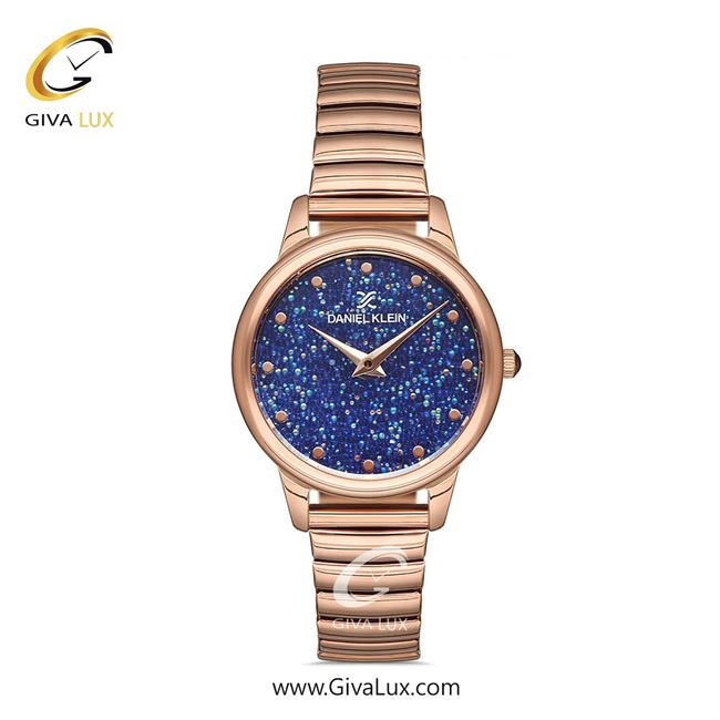 ساعت مچی اورجینال زنانه دنیل کلین رزگلد | رزگلد| آبی| کد رفرنس DK12804-5