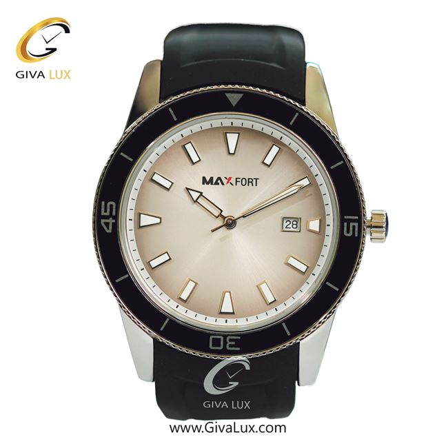 ساعت مچی اورجینال مردانه مکس فورت (MAXFORT) نقره ای | مشکی| کرم| کد رفرنس MX-9005G-00