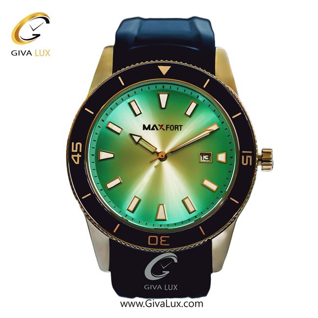 ساعت مچی اورجینال مردانه مکس فورت (MAXFORT) نقره ای | سرمه ای| سبز| کد رفرنس MX-9005G-60