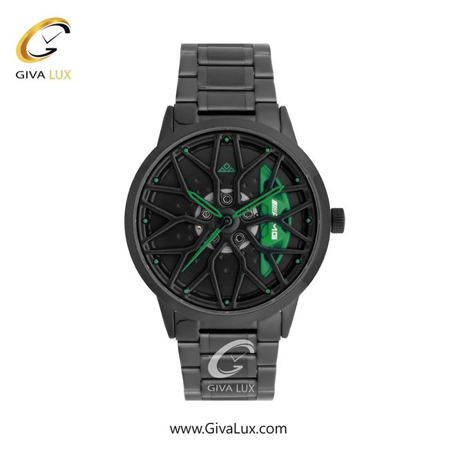 ساعت مچی اورجینال مردانه کرست مشکی | مشکی| سبز-مشکی| کد رفرنس Crest 9015-4