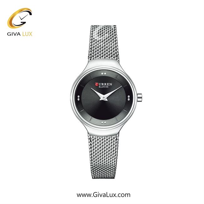 ساعت مچی اورجینال زنانه کارن (کورن) curren نقره ای | نقره ای| نقره ای| کد رفرنس 9028SLBK