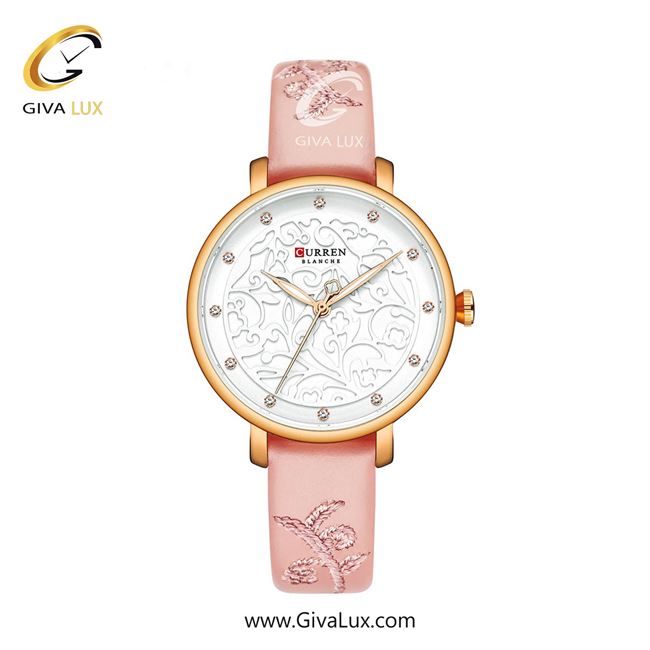 ساعت مچی اورجینال زنانه کارن (کورن) curren رزگلد | صورتی| سفید| کد رفرنس 9046/RG