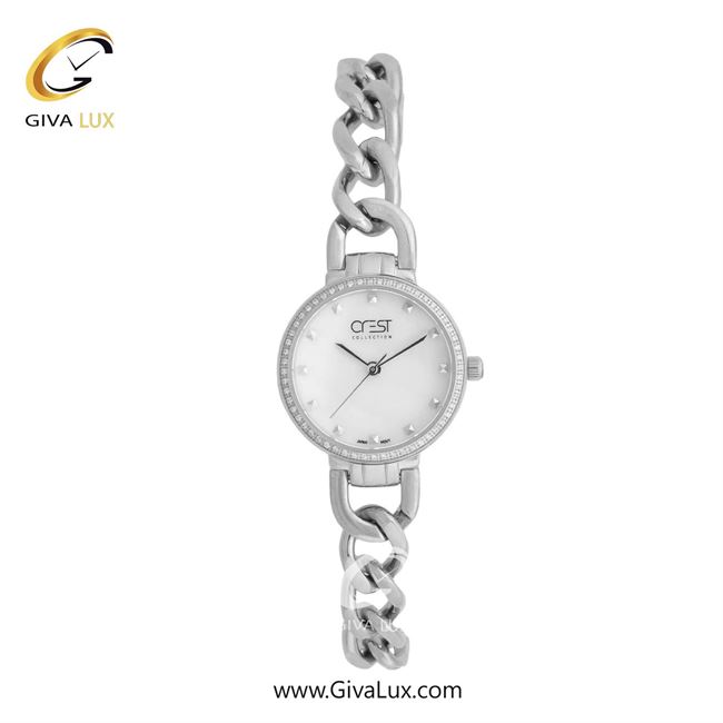 ساعت مچی اورجینال زنانه کرست نقره ای | نقره ای| سفید| کد رفرنس Crest 9049-1