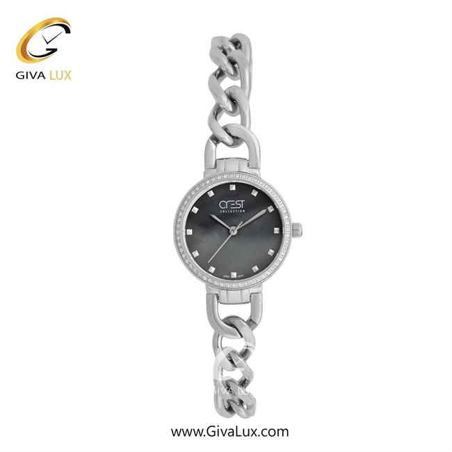 ساعت مچی اورجینال زنانه کرست نقره ای | نقره ای| دودی|تیتانیوم| کد رفرنس Crest 9049-2