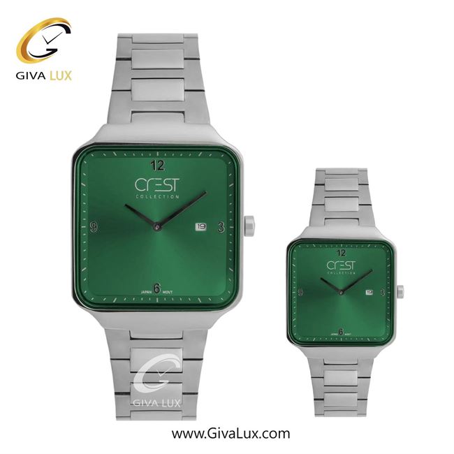ساعت مچی اورجینال ست کرست تیتانیوم | تیتانیوم| سبز| کد رفرنس Crest 9053-8