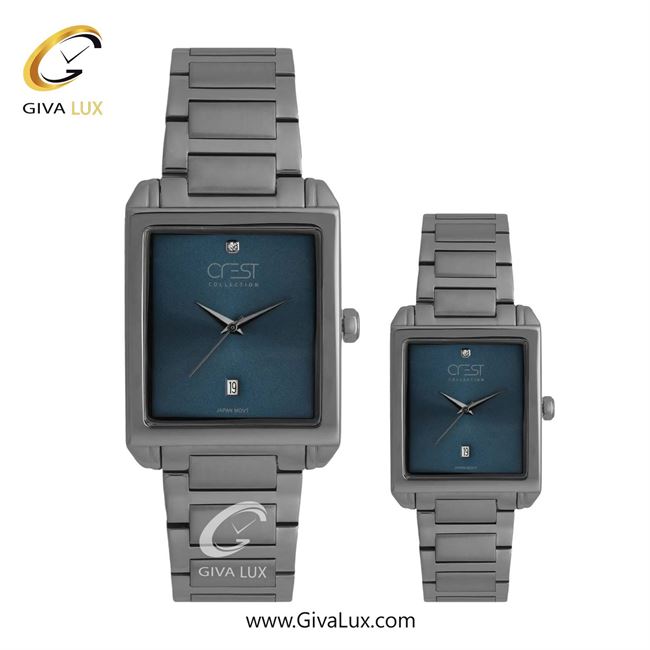 ساعت مچی اورجینال ست کرست تیتانیوم | تیتانیوم(زغالی)| سرمه ای| کد رفرنس Crest 9054-7