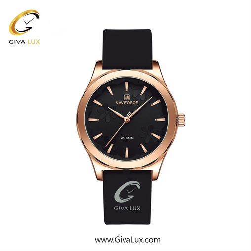 ساعت مچی اورجینال زنانه ناوی فورس|Naviforce|نوی فورس|نیوی فورس مشکی | مشکی| مشکی| کد رفرنس NF7108 B/B