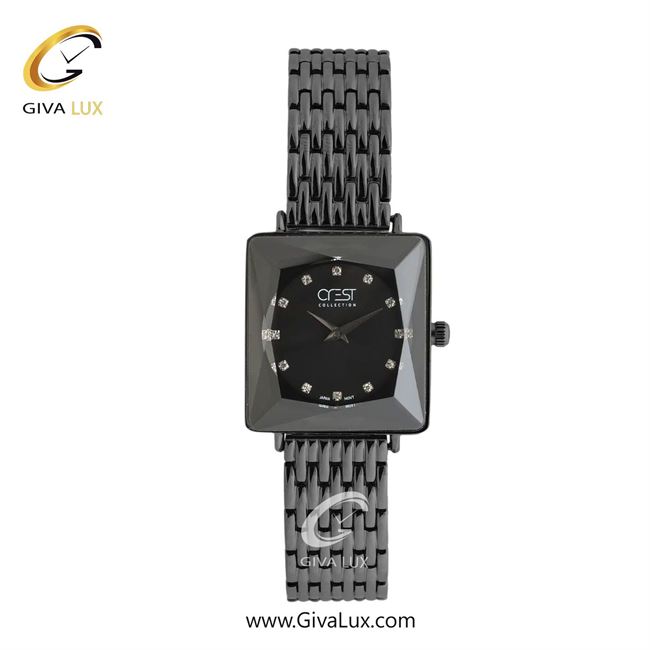 ساعت مچی اورجینال زنانه کرست مشکی | مشکی| مشکی| کد رفرنس Crest 9071-2