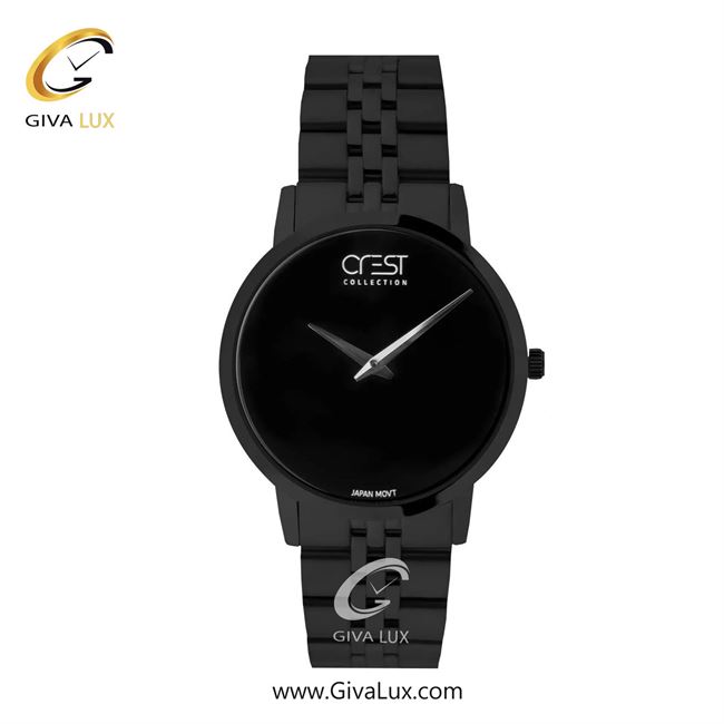 ساعت مچی اورجینال مردانه کرست | Crest  مشکی | مشکی| مشکی| کد رفرنس Crest 9074-8