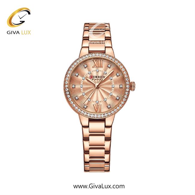 ساعت مچی اورجینال زنانه کارن (کورن) curren رزگلد | رزگلد| رزگلد| کد رفرنس 9085RG