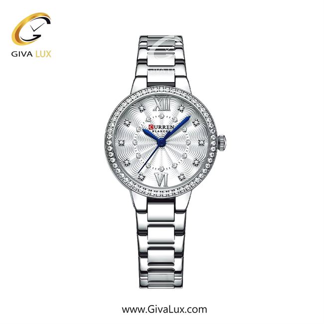 ساعت مچی اورجینال زنانه کارن (کورن) curren نقره ای | نقره ای| نقره ای| کد رفرنس 9085SL