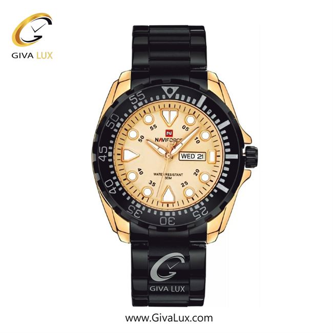 ساعت مچی مردانه بند فلزی ناوی فورس(نیوی فورس)استیل تقویم دار  NF9105 RG/B/RG 9105BGG.jpg