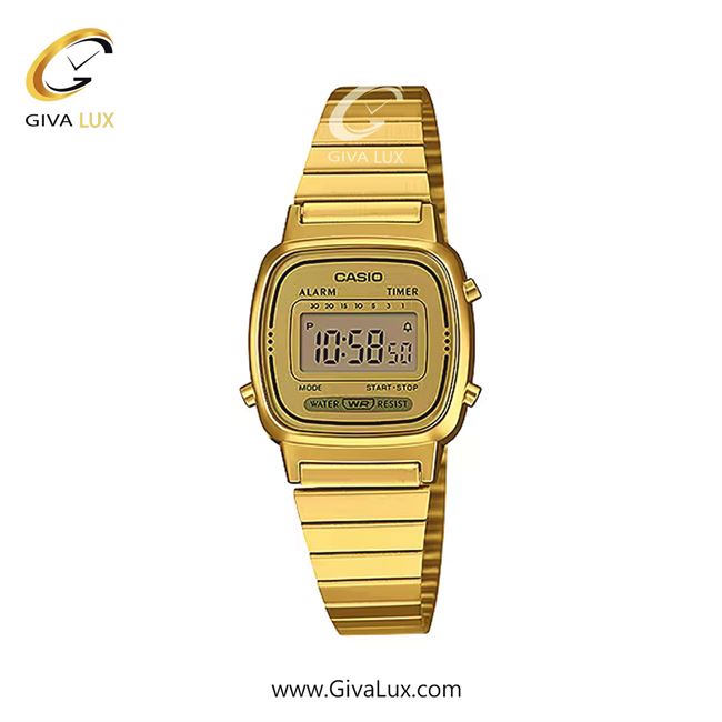 ساعت مچی اورجینال زنانه کاسیو Casio طلایی | طلایی| طلایی| کد رفرنس LA670WGA-9D