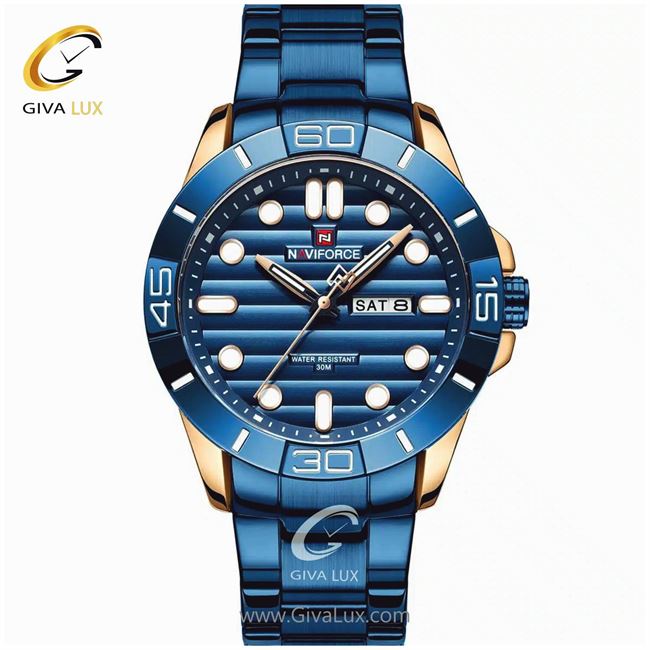ساعت مچی مردانه بند فلزی ناوی فورس مدل NF9198
