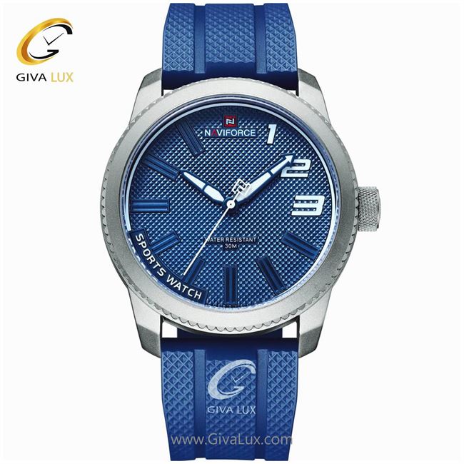 ساعت مچی اورجینال مردانه ناوی فورس|Naviforce|نوی فورس|نیوی فورس نارنجی | آبی| آبی| کد رفرنس NF9202