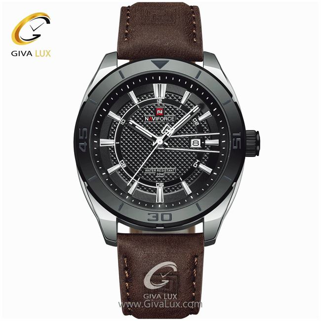 ساعت مچی اورجینال مردانه ناوی فورس|Naviforce|نوی فورس|نیوی فورس مشکی | قهوه ای| مشکی| کد رفرنس NF9209
