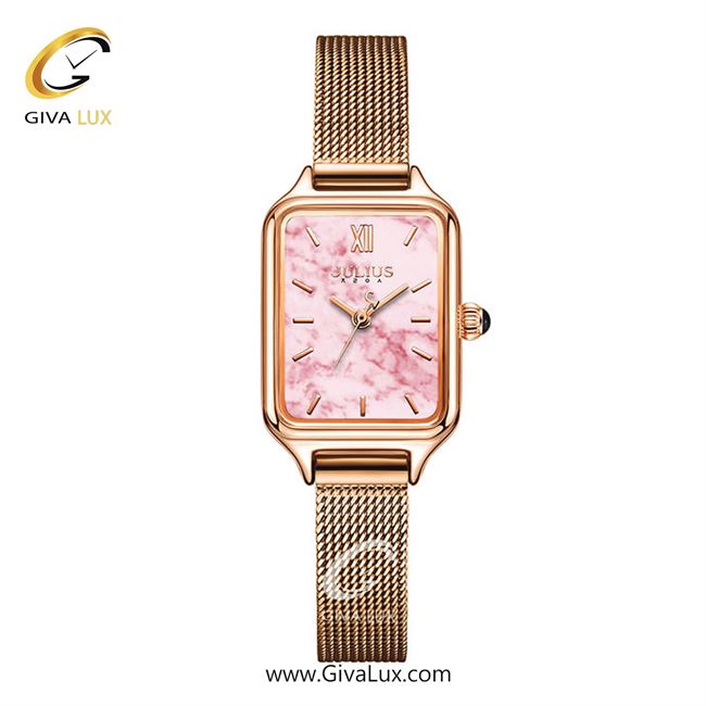 ساعت مچی اورجینال زنانه جولیوس رزگلد | رزگلد| صورتی| کد رفرنس JA-1255C