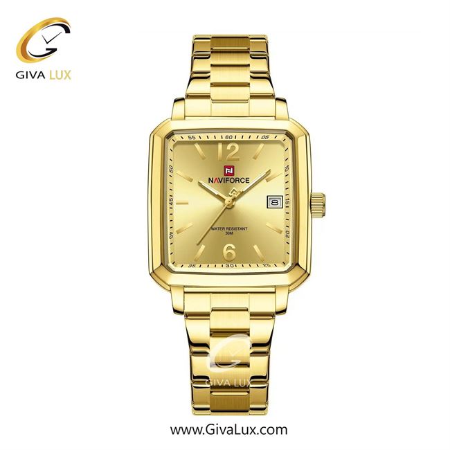 ساعت مچی اورجینال مردانه ناوی فورس|Naviforce|نوی فورس|نیوی فورس طلایی | طلایی| طلایی| کد رفرنس NF9252 G/G/G