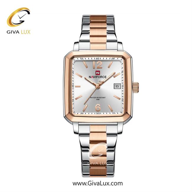 ساعت مچی اورجینال مردانه ناوی فورس|Naviforce|نوی فورس|نیوی فورس نقره ای-رزگلد | رزگلد-نقره ای| نقره ای| کد رفرنس NF9252 S/W/RG