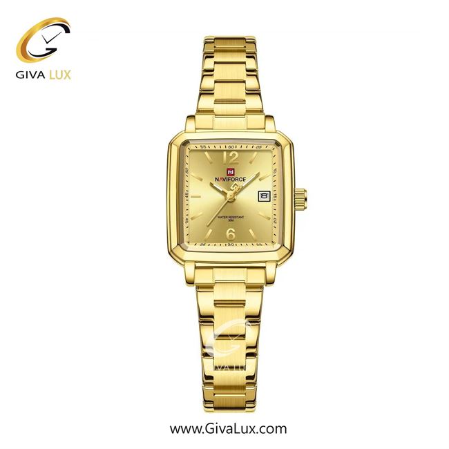 ساعت مچی اورجینال زنانه ناوی فورس|Naviforce|نوی فورس|نیوی فورس طلایی | طلایی| طلایی| کد رفرنس NF9252 G/G/G