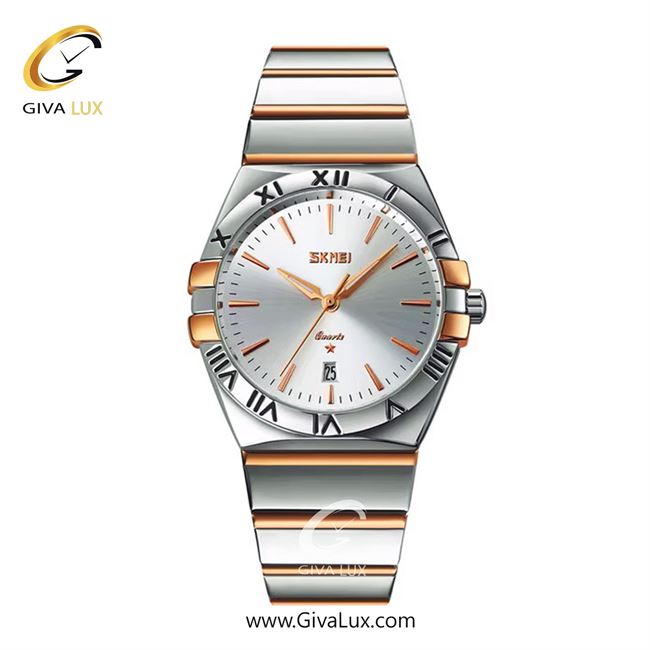 ساعت مچی اورجینال مردانه اسکمی (Skmei) رزگلد-نقره ای | نقره ای-رزگلد| نقره ای| کد رفرنس 9257