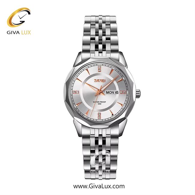 ساعت مچی اورجینال زنانه اسکمی (Skmei) نقره ای | نقره ای| نقره ای| کد رفرنس 9264