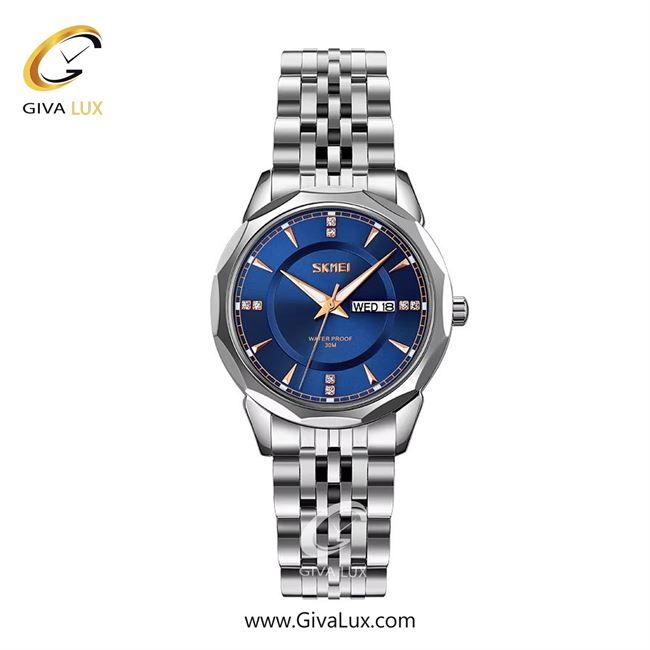 ساعت مچی اورجینال زنانه اسکمی (Skmei) نقره ای | نقره ای| سرمه ای| کد رفرنس 9264