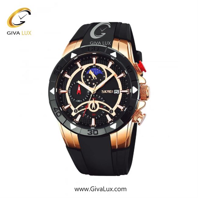 ساعت مچی اورجینال اسکمی مردانه سه موتوره کرنوگراف مشکی | مشکی | مشکی-رزگلد | کد رفرنس 9270RGBK