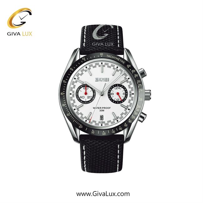 ساعت مچی اورجینال اسکمی مردانه سه موتوره کرنوگراف مشکی | مشکی | مشکی-قرمز | کد رفرنس 9292BKRD