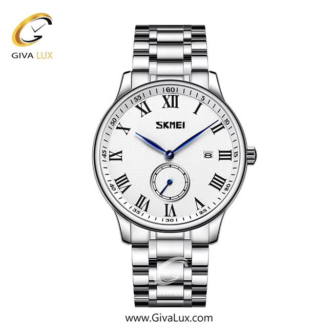 ساعت مچی اورجینال مردانه اسکمی (Skmei) دو موتوره زیر ثانیه نقره ای | نقره ای| نقره ای| کد رفرنس 9297