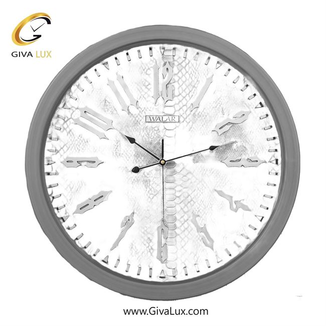 ساعت دیواری اورجینال والار PVC طوسی| کد رفرنس 607