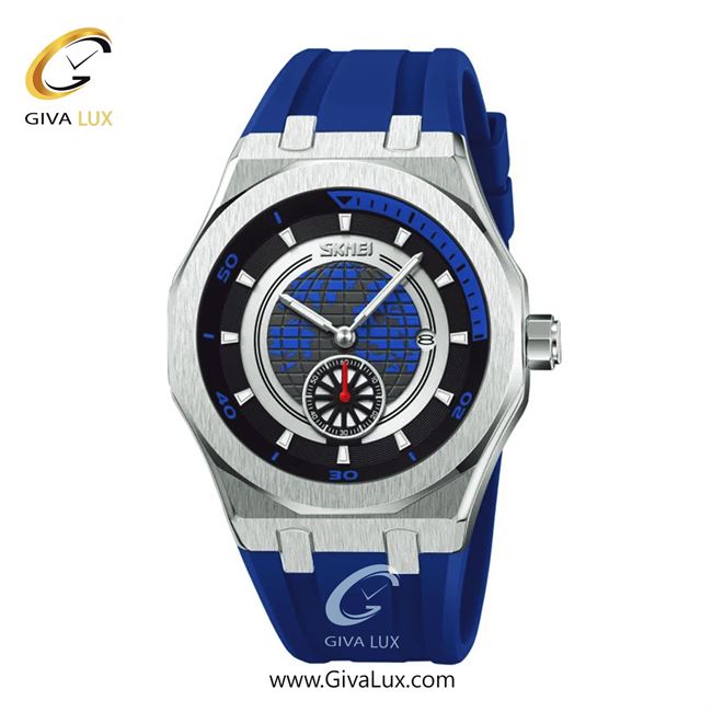 ساعت مچی اورجینال مردانه اسکمی (Skmei) دو موتوره زیر ثانیه نقره ای | آبی| طوسی-آبی| کد رفرنس 9329