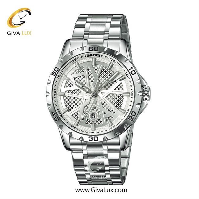 ساعت مچی اورجینال مردانه اسکمی (Skmei) نقره ای | نقره ای| نقره ای| کد رفرنس 9337