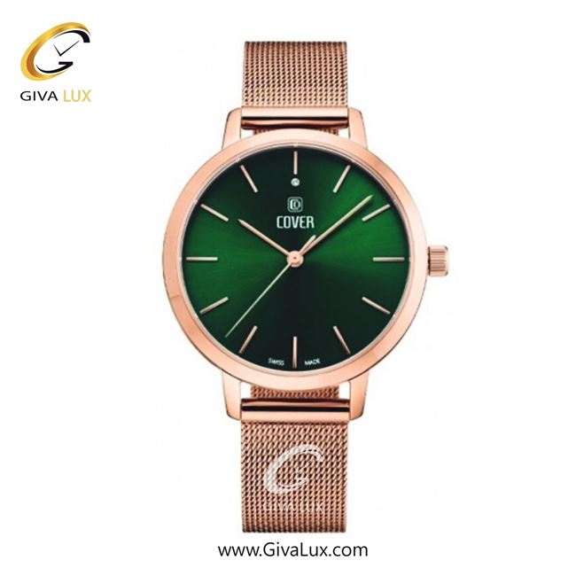 ساعت مچی اورجینال زنانه کاور رزگلد | رزگلد| سبز| کد رفرنس CO2050.11