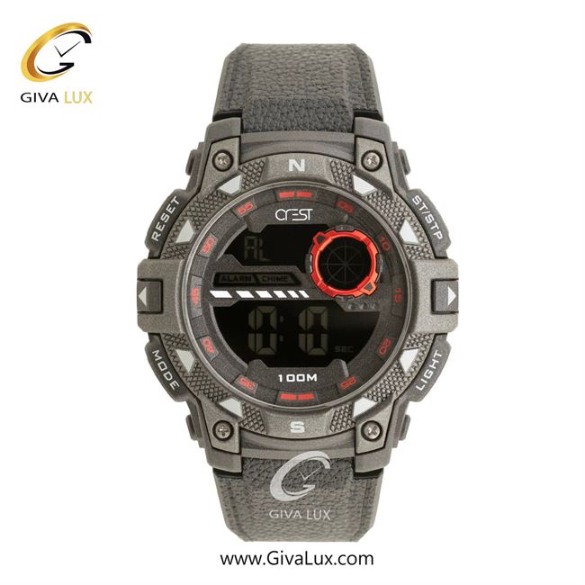 ساعت مچی اورجینال مردانه کرست تیتانیوم | طوسی| مشکی| کد رفرنس Crest 9503-1