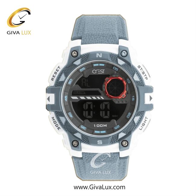 ساعت مچی اورجینال مردانه کرست نقره ای-آبی | آبی| مشکی| کد رفرنس Crest 9503-3