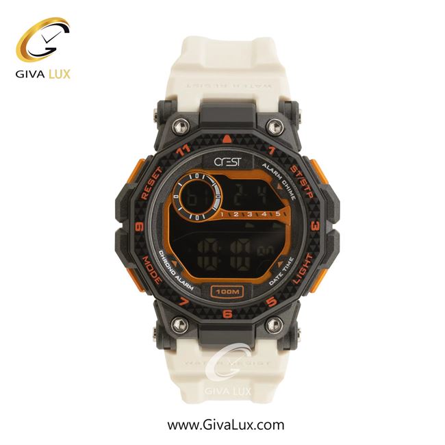 ساعت مچی اورجینال مردانه کرست مشکی | سفید| مشکی| کد رفرنس Crest 9506-4