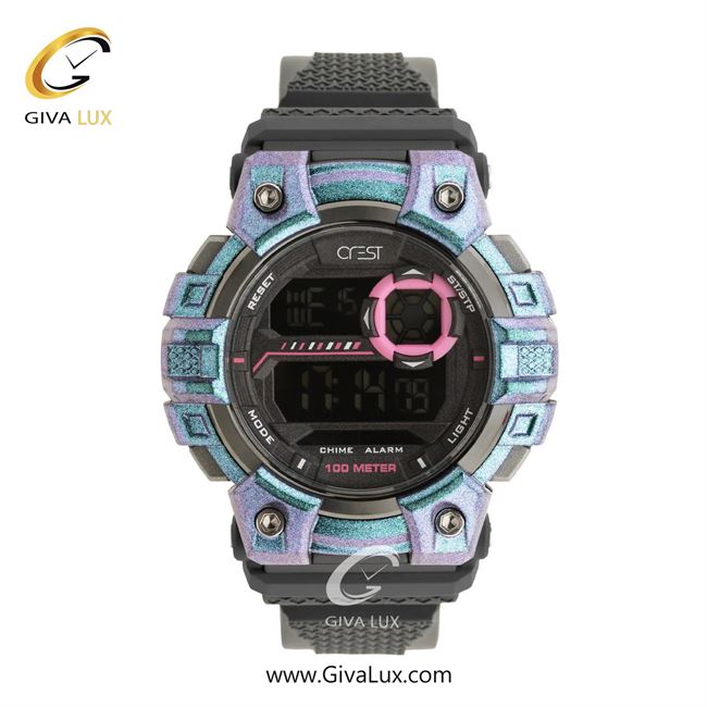 ساعت مچی اورجینال مردانه کرست بنفش-آبی | مشکی| مشکی| کد رفرنس Crest 9507-2