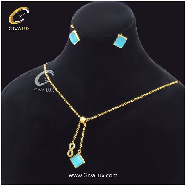 نیم ست استیل طرح لوزی 