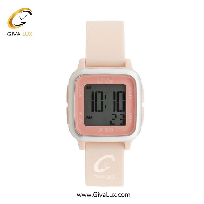 ساعت مچی اورجینال زنانه کرست صورتی-سفید | صورتی| صورتی| کد رفرنس Crest 9515-1