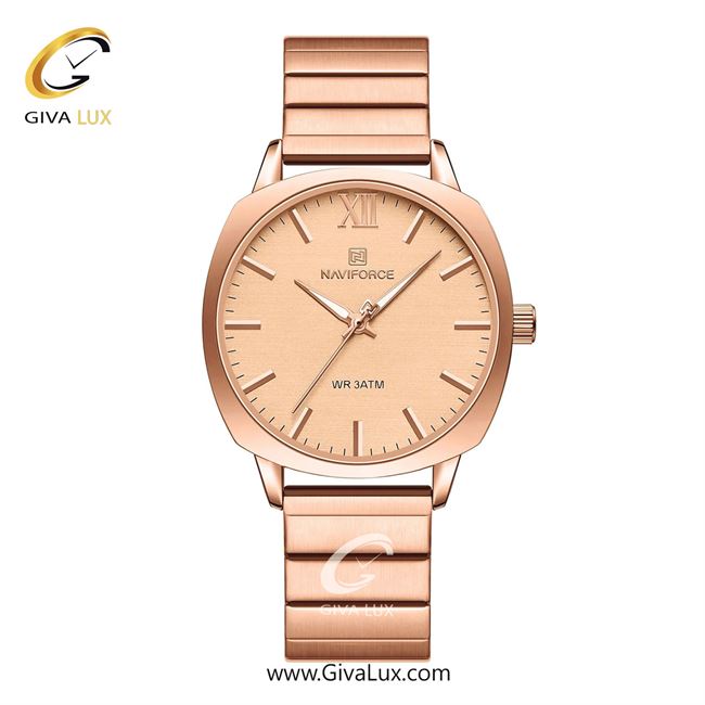 ساعت مچی اورجینال زنانه ناوی فورس|Naviforce|نوی فورس|نیوی فورس رزگلد | رزگلد| رزگلد| کد رفرنس NF5044-RG/RG/RG