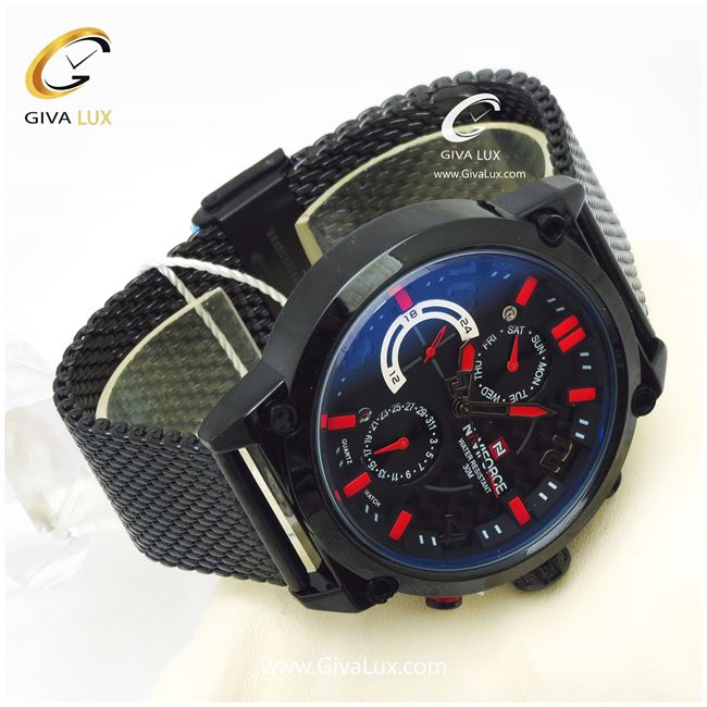 پک ساعت مچی مردانه فول تایم بند حصیری استیل مدل NF9068M 958_22465.jpg