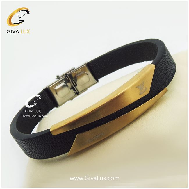 دستبند چرمی مردانه لویی ویتون 