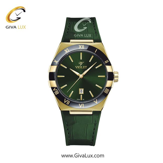 ساعت مچی اورجینال مردانه ویولت VIOLET طلایی | سبز| سبز| کد رفرنس 0616/2
