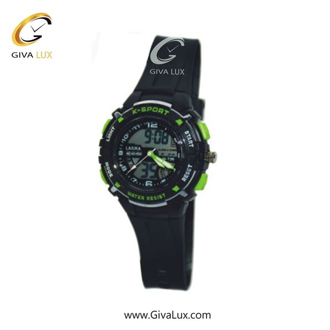 ساعت مچی اورجینال زنانه-بچه گانه لاسیکا سبز-مشکی | مشکی| مشکی| کد رفرنس 96BKGN