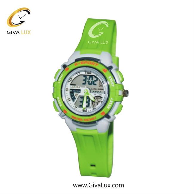 ساعت مچی اورجینال بچه گانه-زنانه لاسیکا سفید-سبز | سبز| مشکی| کد رفرنس 96GN