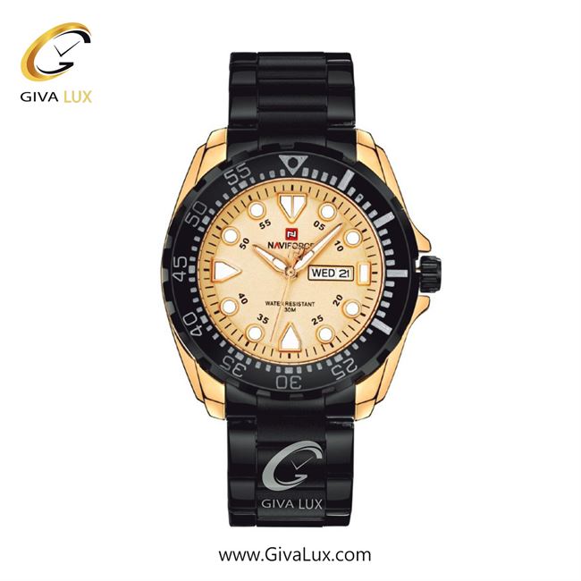 ساعت مچی مردانه بند فلزی ناوی فورس(نیوی فورس)استیل تقویم دار  NF9105 RG/B/RG 990_9105BGG2.jpg
