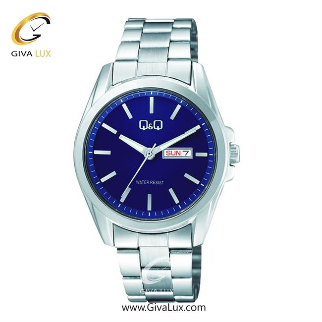ساعت مچی اورجینال مردانه کیو اند کیو Q&Q نقره ای | نقره ای| آبی کاربنی| کد رفرنس A05A-004PY