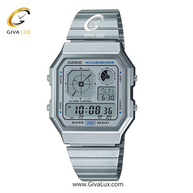 ساعت مچی اورجینال اسپرت-یونیسکس کاسیو CASIO  نقره ای | نقره ای| نقره ای| کد رفرنس A130WE-7A
